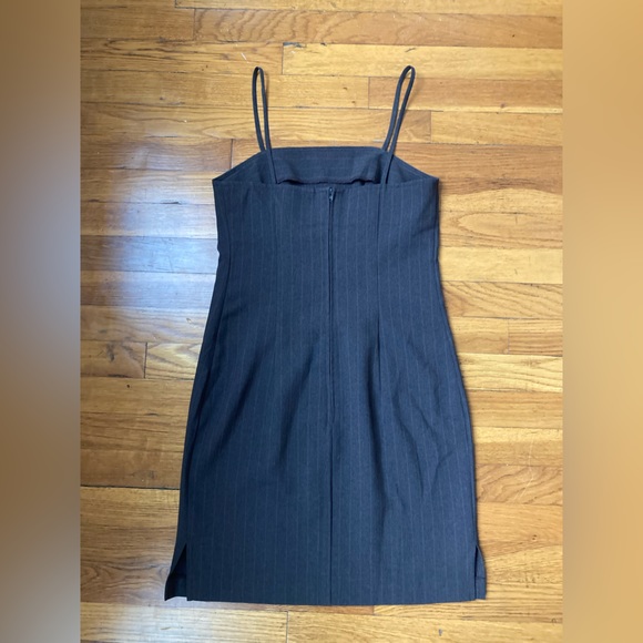 Vintage pinstripe mini dress - Picture 2 of 4